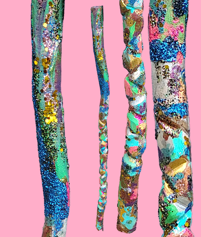 crazy colorful walking stick